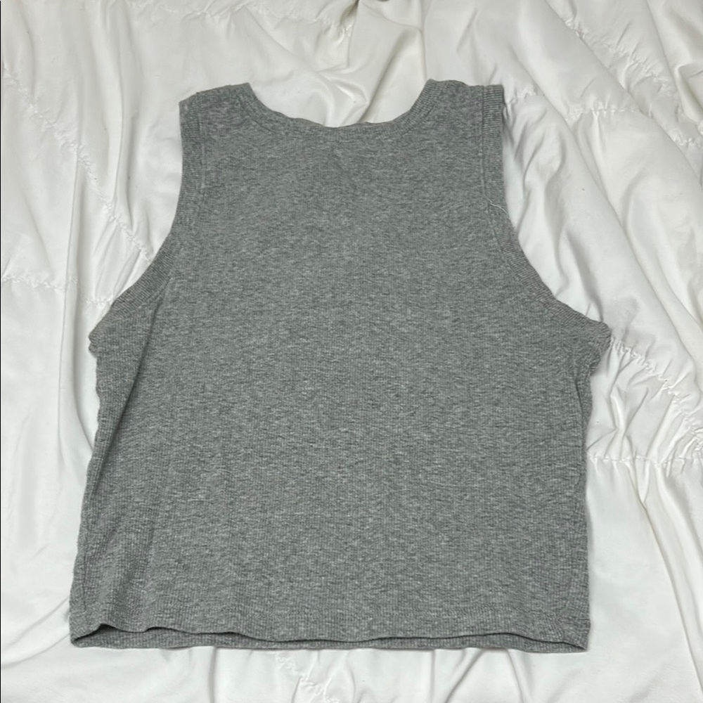 HOLLISTER high neck ribbed cropped tank